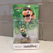 Luigi Super Smash Bros Amiibo - New / Sealed - First Print - Wii U