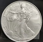 1990 Walking Liberty American Eagle US Silver Dollar - 1 oz Fine Silver