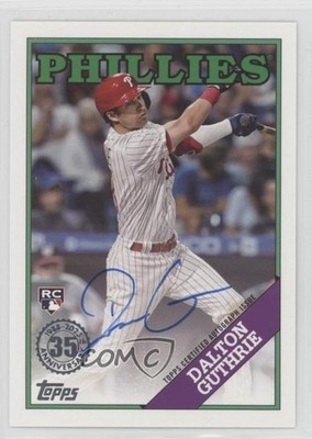 2023 Topps Series 2 1988 Topps Baseball Auto Dalton Guthrie #88BA-DGU Auto 1l8b
