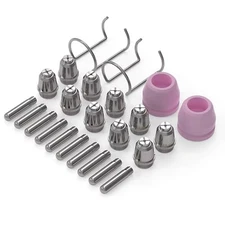 24pcs Plasma Cutter Torch Consumables Tip Kit for SG-55 AG-60 WSD-60 CUT50 60Amp