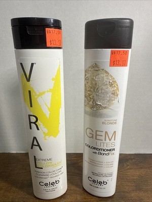 Celeb Luxury Gem Lites Colorditioner Sunstone Blonde + Viral Yellow Colorwash