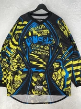 ONeal Jersey Mens 2XL Blue Yellow Punk Element Racing Motocross MX Moto