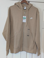 Nike Club Full Zip Hoodie Mens XL Parachute Beige NWT