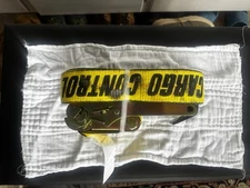 DC Cargo Mall 2"x 27' Yellow Ratchet Straps with Flat Hooks 227YRSFH