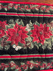 Handcrafted - Quilted Table Runner NEW 2026- Christmas -Poinsettias, Pinecones — photo 3