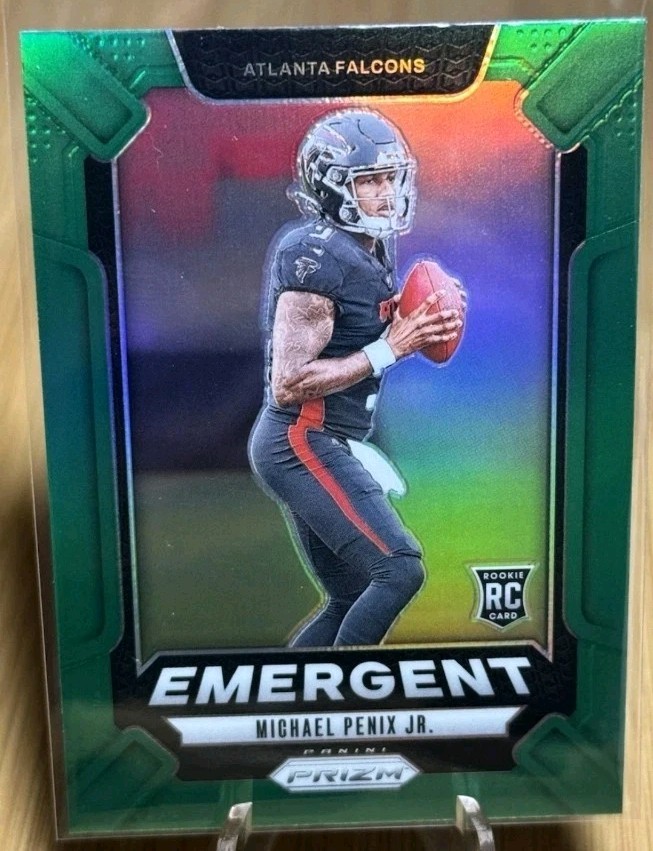 2024 Panini Prizm - Emergent Michael Penix Jr. #20 Green Prizm (RC)