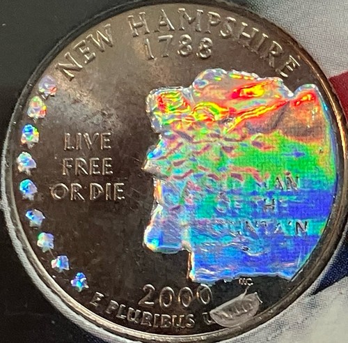2000 State 25c Quarter Set ~Brilliant Toning, MA, MD, NH, VA, SC - Picture 6 of 6