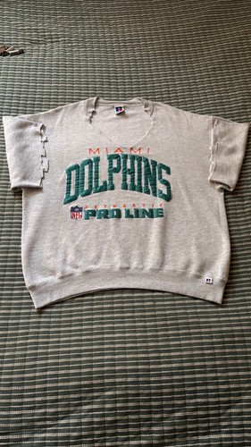 Ripped 1995 Russell Athletic Miami Dolphins NFL Pro Line Sweatshirt me