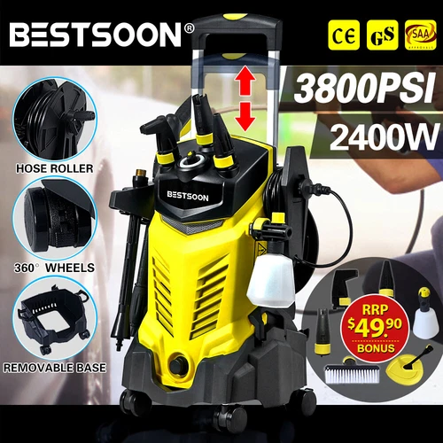 High Pressure Water Cleaner 3800PSI 8M Hose Gurney Washer Electric Pump Bestsoon