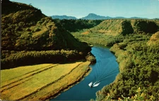 POSTCARD Wailua River Kauai Largest River in the Hawaiian Islands 262