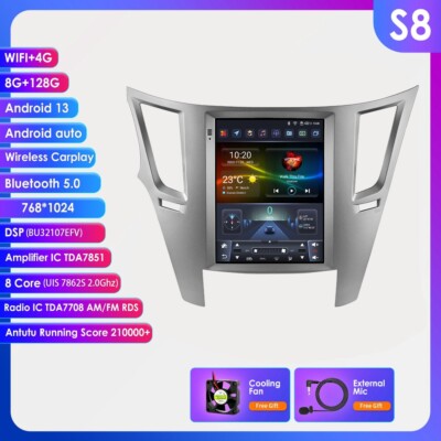 9.7'' 128GB Android Car Stereo Radio for Subaru Outback 2009-14 GPS NAV DSP IPS B