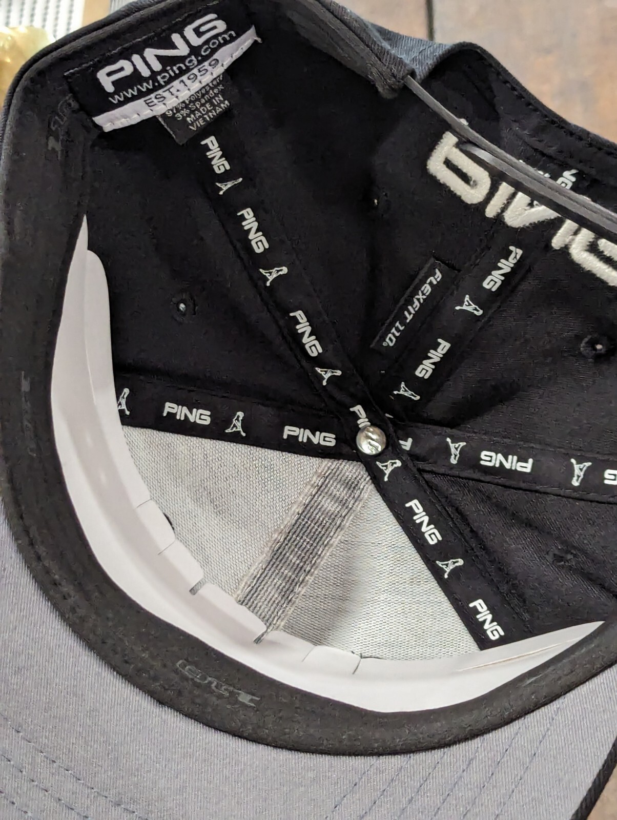 Ping Rope Mesh Trucker Golf Hat - White Black - Snapback New - Tour - Vented 
