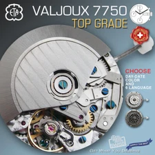 MOVEMENT ETA VALJOUX 7750, AUTOMATIC, TOP GRADE, CDG ROTOR