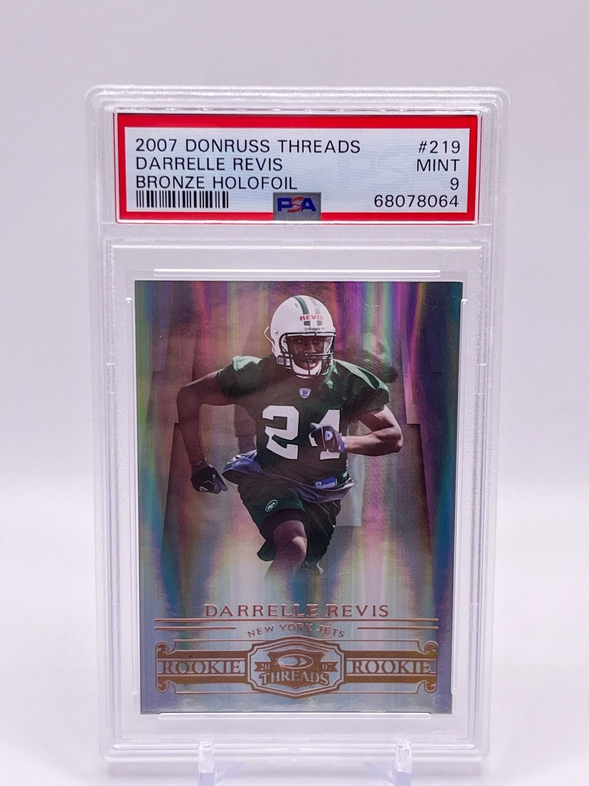 Darrelle Revis Donruss Threads #219 Bronze Holofoil