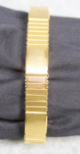 Major Magnetic Stainless Goldtone Stretch 8" Bracelet Men Unisex