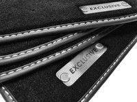 Exclusive FußMatten FüR Mercedes-Benz CLK W208 Coupe Bj.1997-2002 Velours Logo