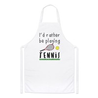I'd Eher Sein Playing Tennis Koch SchüRze - Lustig Kochen