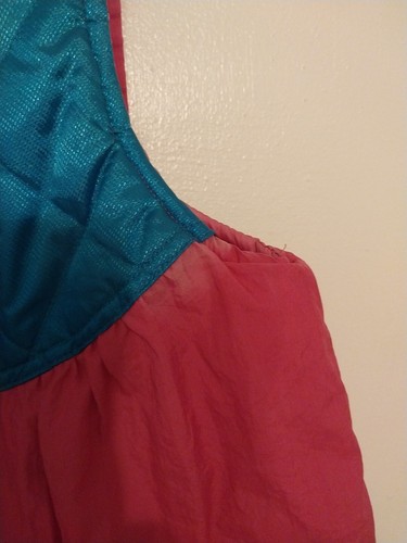 VTG NEW MOVES SPORT Girls Size 5 Snowbibs Overalls With Straps 1990s Pink & Blue - Picture 17 of 23