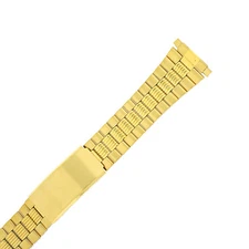 Tech Swiss TSMET221 Watch Band Link Metal Gold-Tone Spring Ends 17mm-22mm