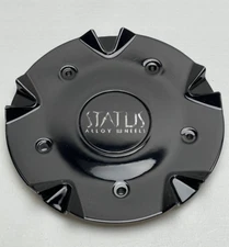 Status Alloy Gloss Black Wheel Center Cap C515301CAP-S802