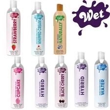 Wet Platinum Silicone & Water based Lube Genuine Natural Real Personal Anal Lube