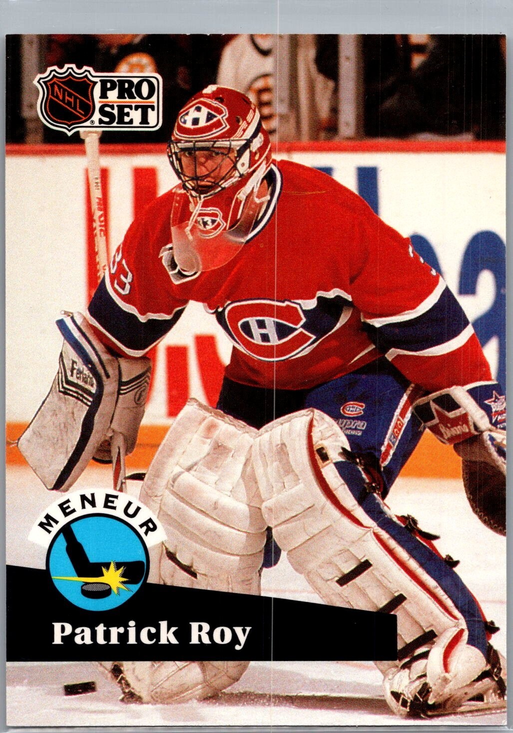 1991-92 NHL Pro Set - French #599 Patrick Roy