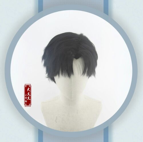 Peluca Light and Night Osborn Anime Cosplay Masculino Diario Negro Rendimiento de Cabello Corto - Imagen 12 de 12