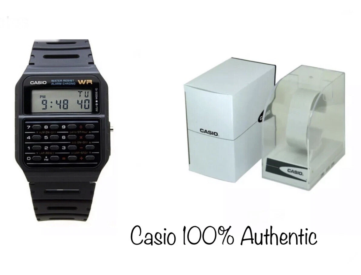 Casio Original Men s Digital Calculator Watch Black CA 53W 1Z