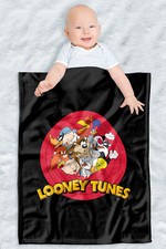 Looney Tunes Soft Fleece Baby Blanket, Cozy Crib Throw 30"x40" Logo Group
