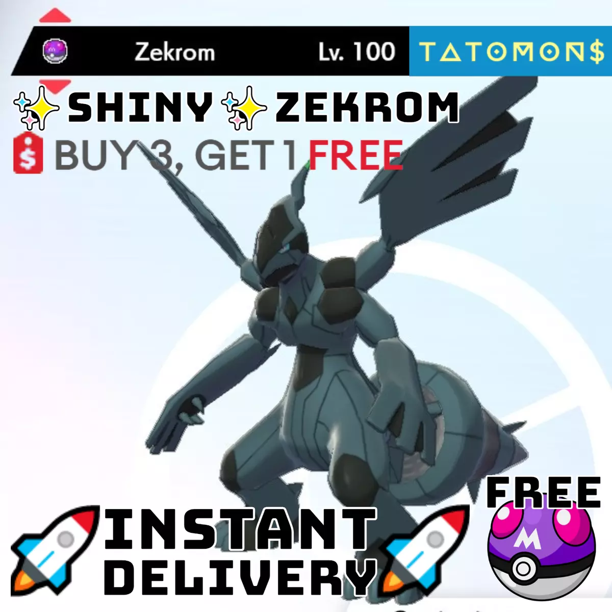 Pokemon Trainers Choice Legendary Figure Zekrom 