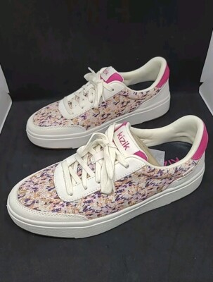 NEW Kizik Womens Prague Sneakers - Pink Floral Size 8.5