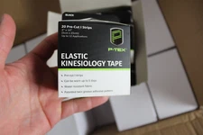 BULK LOT OF 50 ROLLS P TEX PRE CUT KINESIOLOGY TAPE BLACK WHOLESALE