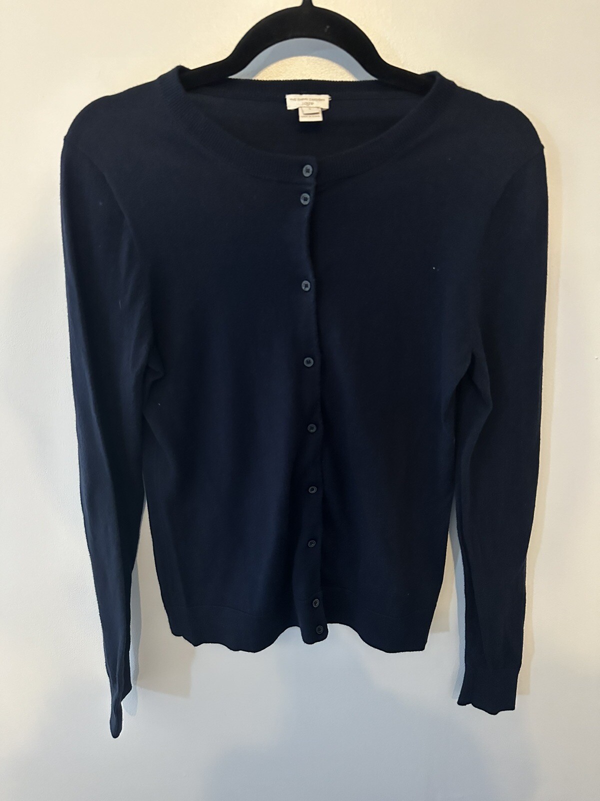 J. Crew Caryn Cardigan Sweater Women's Navy Blue Button Down Size Small