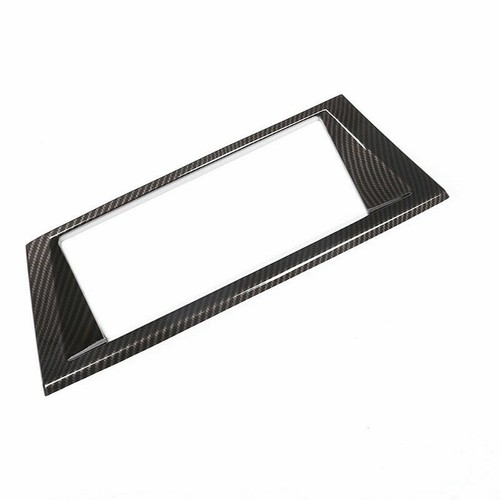 Telaio scatola navigazione console stile fibra di carbonio per BMW X5 X6 E70 E71 2008-13 - Foto 2 di 5