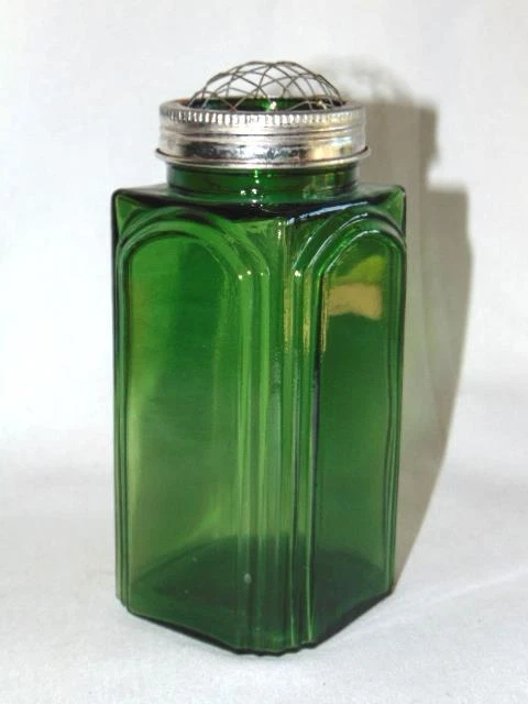 Tarro de vidrio con diseño Art Deco verde esmeralda tierno corazón tesoros flor tapa rana Foto 2 de 4