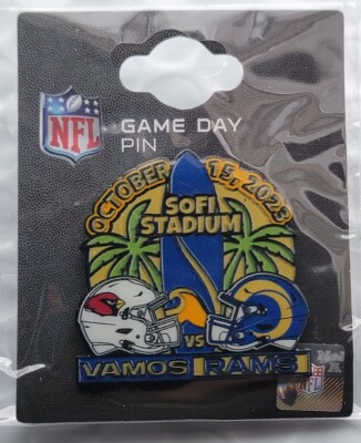 Arizona Cardinals Los Angeles Rams GAME DAY PIN 10/15/23 SOFI