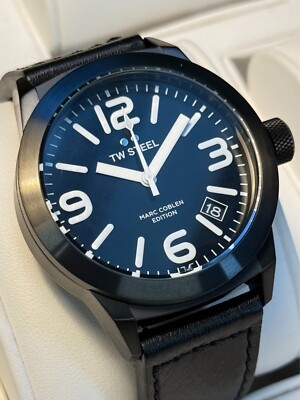 TW Steel MC42B1 Marc Coblen Edition Quartz Herrenuhr Herren Uhr Metall Schwarz