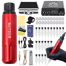 Tattoo Machine Kit - Autdor Cartridge Tattoo Kit Complete Tattoo Pen Kit Tattoo 