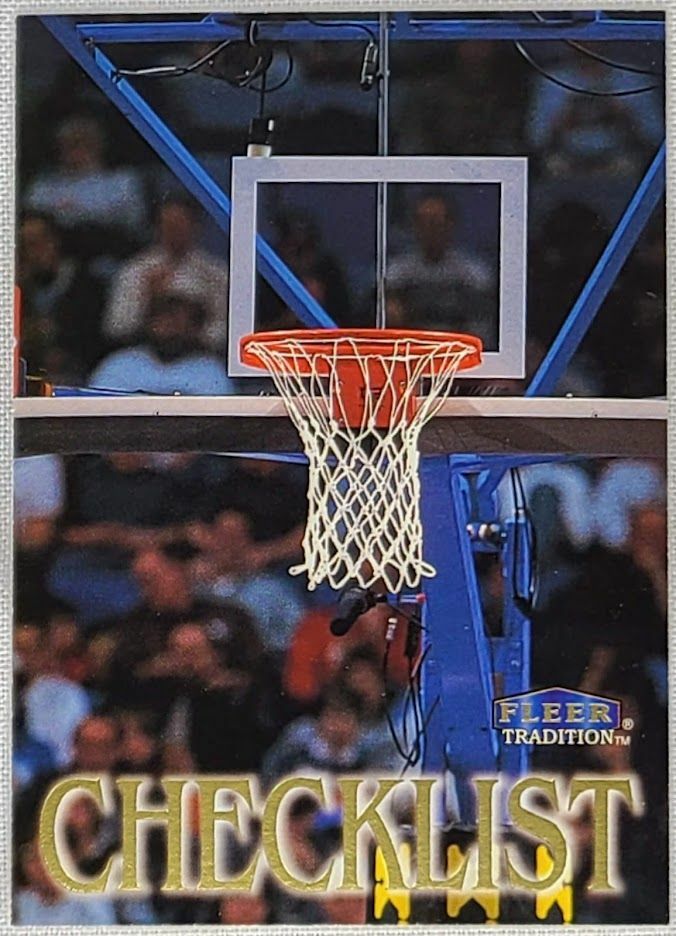 1998-99 Fleer Traditions  #150 Checklist Covers Cards Subsets