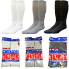 3 6 12 Pairs Mens Cotton Athletic Solid Sports Tube Socks Size 9-15 Made In USA