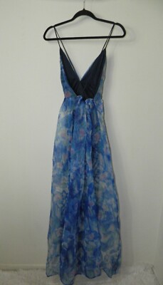 bloom wildly navy blue floral organza maxi dress Lulus | Dresses | Lulus Bloom Wildly Navy Blue Floral Organza Maxi Dress