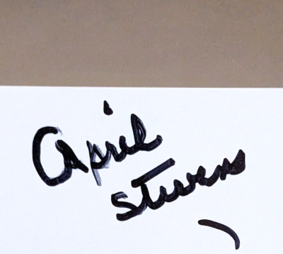 APRIL STEVENS SIGNED 8x10 PHOTO teach me tiger NINO TEMPO coa | eBay