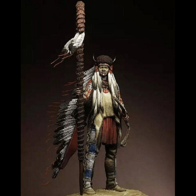 1/24 Resin Model Kit Mighty Warrior Chief Native American Indian Unpainted