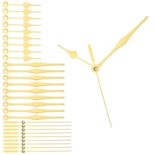 10 Sets Aluminum Clock Hands Only Kit Parts Replacement, Gold 3.62 Inch