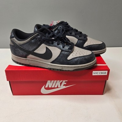Nike Dunk Low NYC CBGB Size 11 Black Grey Punk Rock IB2258-001 Brand New DS