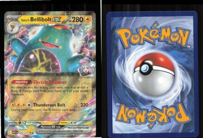 アクセラ ダービーボール公式育成手帳 攻略本 シール付属 最終値下げ Iono's Bellibolt ex 070/217 Double Rare Ascended Heroes Pokemon