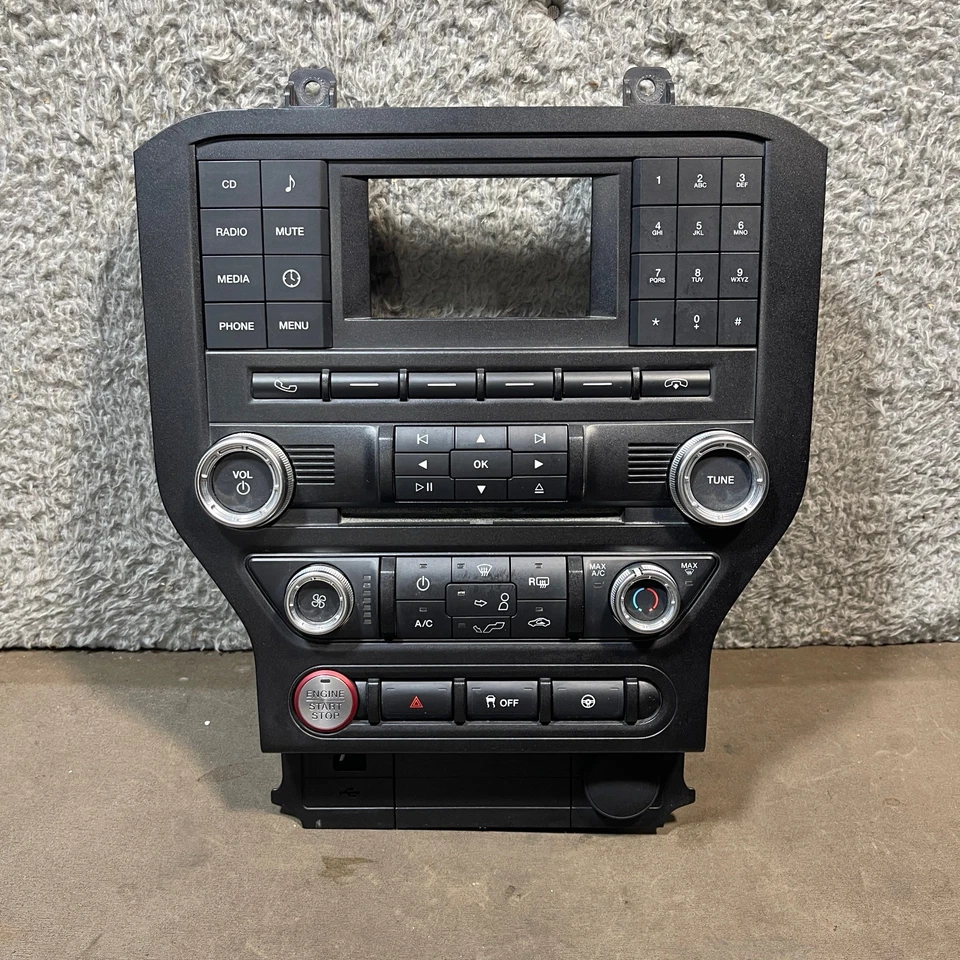 2018 - 2020 FORD MUSTANG Radio and Climate Control Panel JR3T-18E243-AE - Image 2 of 4