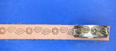 Leather Embossing Machine Roller Leaves and Flower Pattern #4205