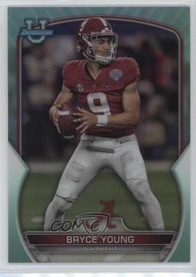 2022 Bowman U Chrome Aqua Refractor 65/299 Bryce Young #1 gb2