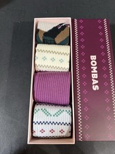  Sz M Bombas Holiday Calf Socks Giftset 4-Pack Multicolor Unisex